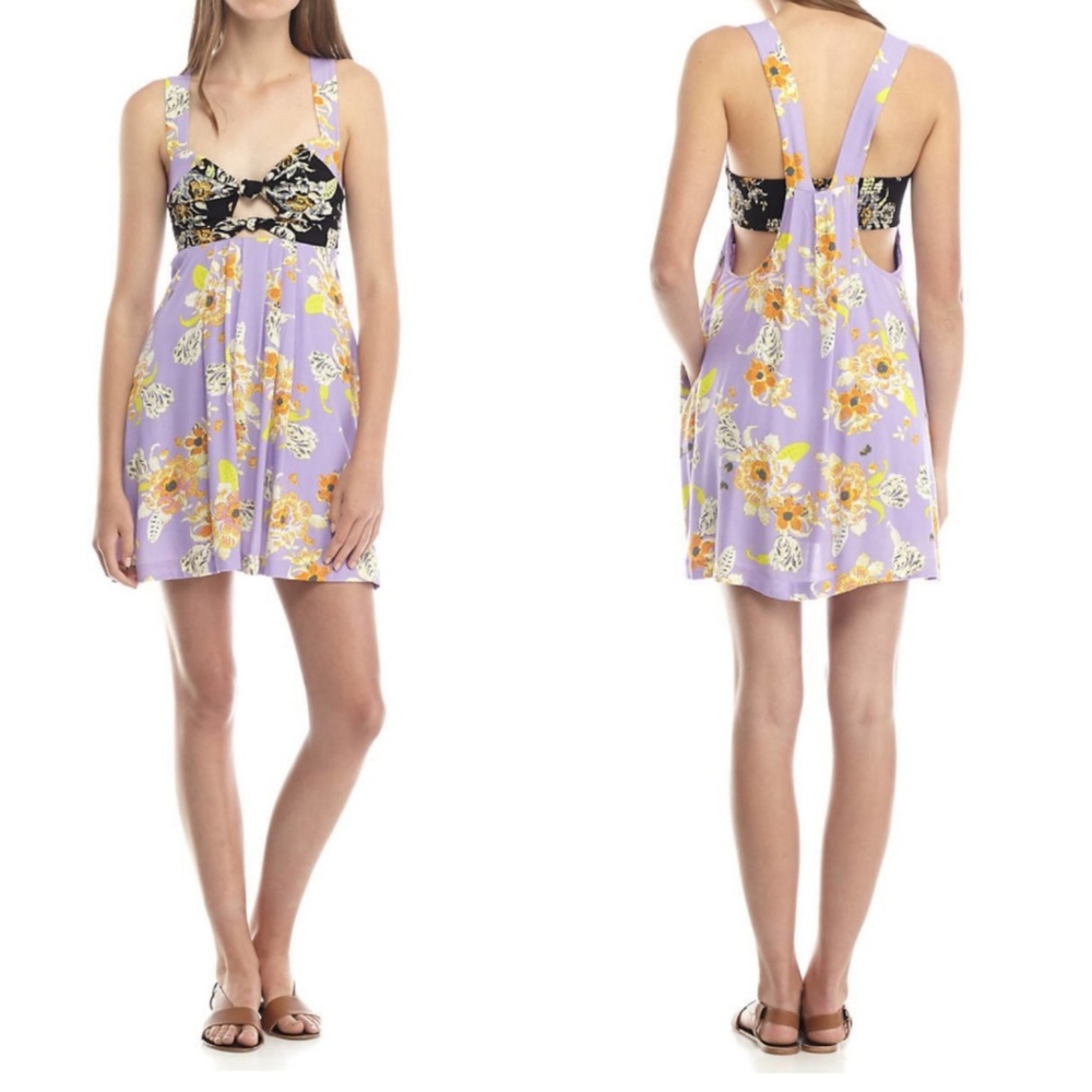 NWT Free People Knotted Front Mini Dress | Small